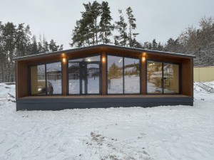 Дачный домик «БАРН» (9,0*9,6*3,1/2,4м)