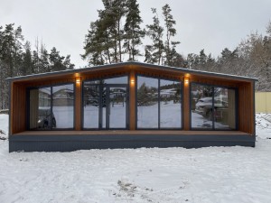 Дачный домик «БАРН» (9,0*9,6*3,1/2,4м)