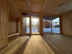 Дачный домик «Сканди» (6,0*9,6*3,1/2,4м)